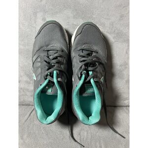 Nike Downshifter 6‎ Women's Gray Teal White Mesh Low Top Running Shoes 6847-009
